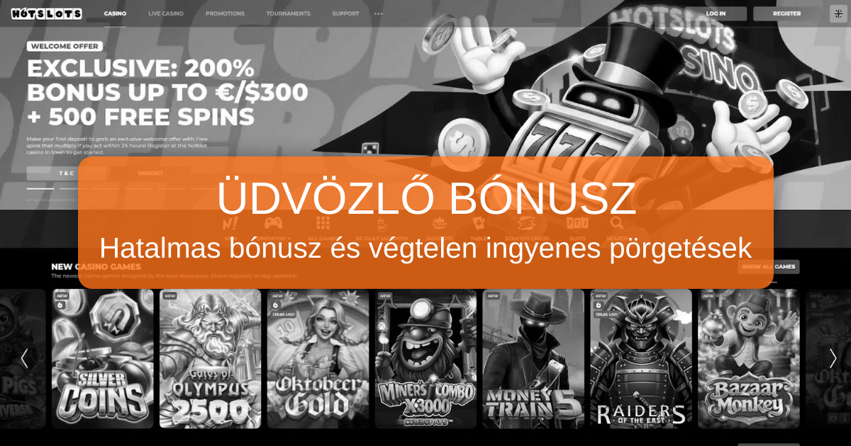 HotSlots Casino welcome bonus